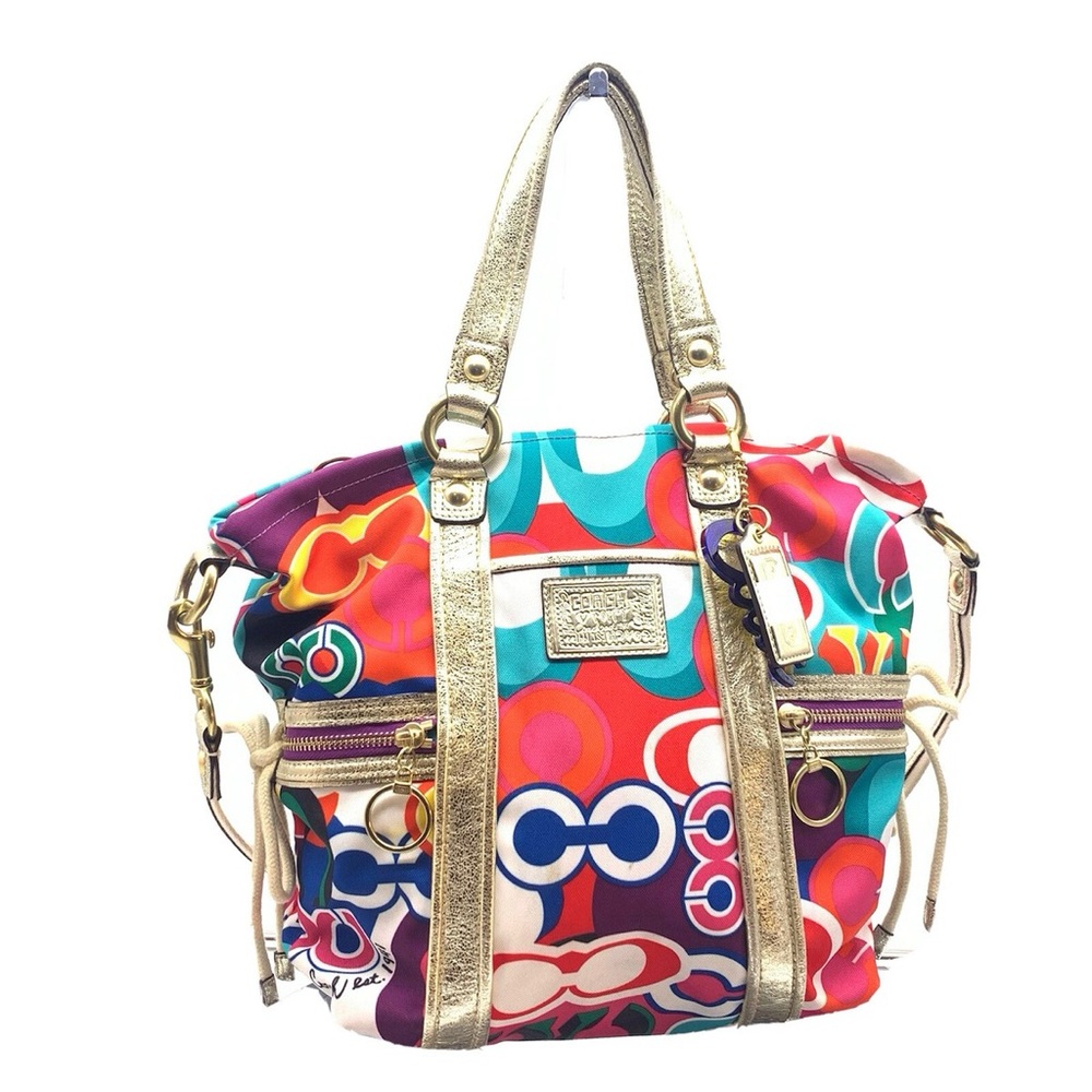 Coach Hampton Straw Tote / Coach Hampton Natural Woven Tote